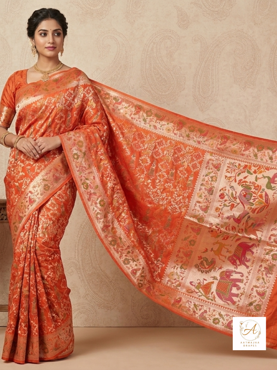 Banarasi Katan Silk Saree — Style VI