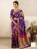 Dual-Shade Banarasi Katan Silk Saree